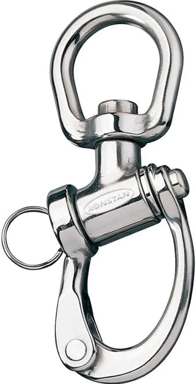 Main image of RONSTAN SNAP SHACKLE TRUNNION LARGE BALE 122MM (4 3/4") RF6321
