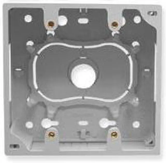 Alt view image 3 of 3 - JUNCTION BOX, 2-GANG, WHITE