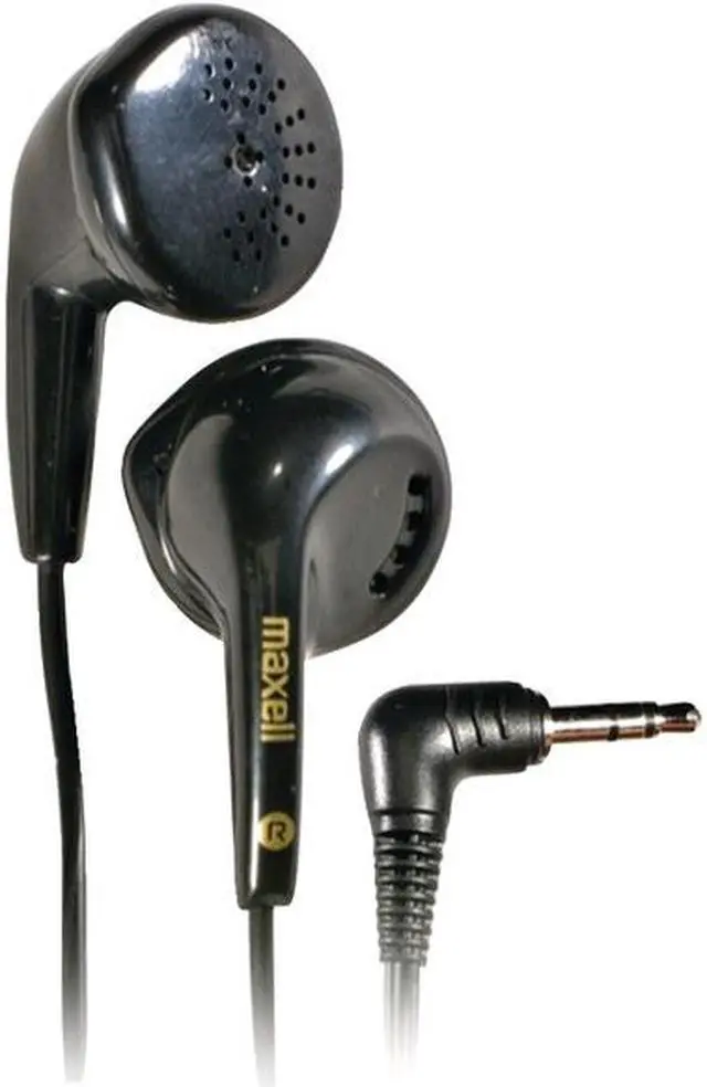 Alt view image 7 of 12 - Maxell EB-95 Stereo Earbuds Black 190560