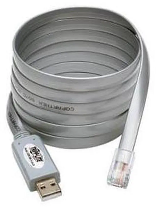 Main image of Tripp Lite USB to RJ45 Cisco Serial Rollover Cable, USB Type-A to RJ45 M/M, 6 ft.