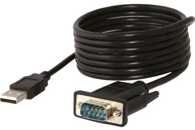 Alt view image 9 of 17 - Sabrent USB 2.0 to Serial (9-Pin) DB-9 RS-232 Adapter Cable 6 ft. Cable with Thumbscrews Connectors (CB-FTDI)