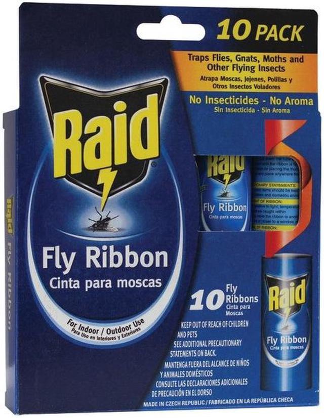PIC FR10B 69060216325 Fly Ribbons Fruit Fly Traps for Indoors and Outdoors,  Bug Trap for Winged Insects, Pack of 10