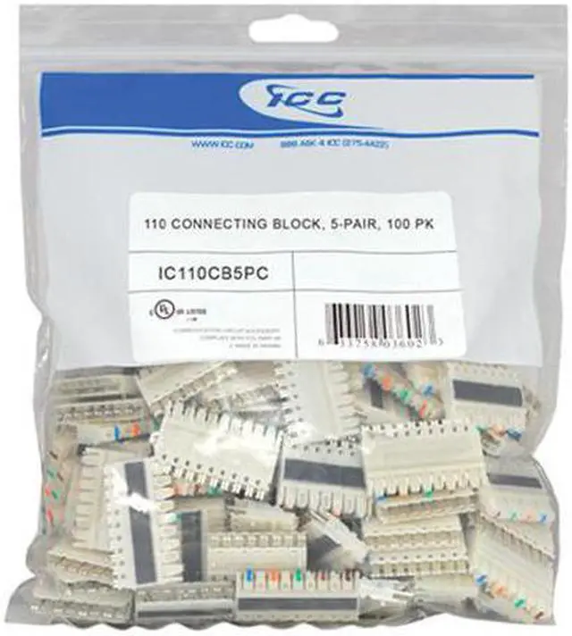 Alt view image 3 of 4 - 110 CONNECTING BLOCK, 5-PAIR, 100 PK