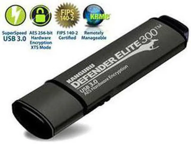 Alt view image 4 of 13 - KANGURU KDFE300-128G 128GB DEFENDER ELITE 300 FLASH