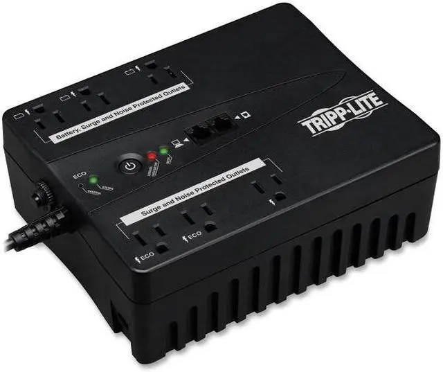 Alt view image 12 of 15 - Tripp Lite UPS 350VA 180W Eco Green Battery Back Up Compact 120V USB RJ11  350 VA180 W  120 V AC 120 V AC  Desktop  3 x NEMA 515R 3 x NEMA 515R