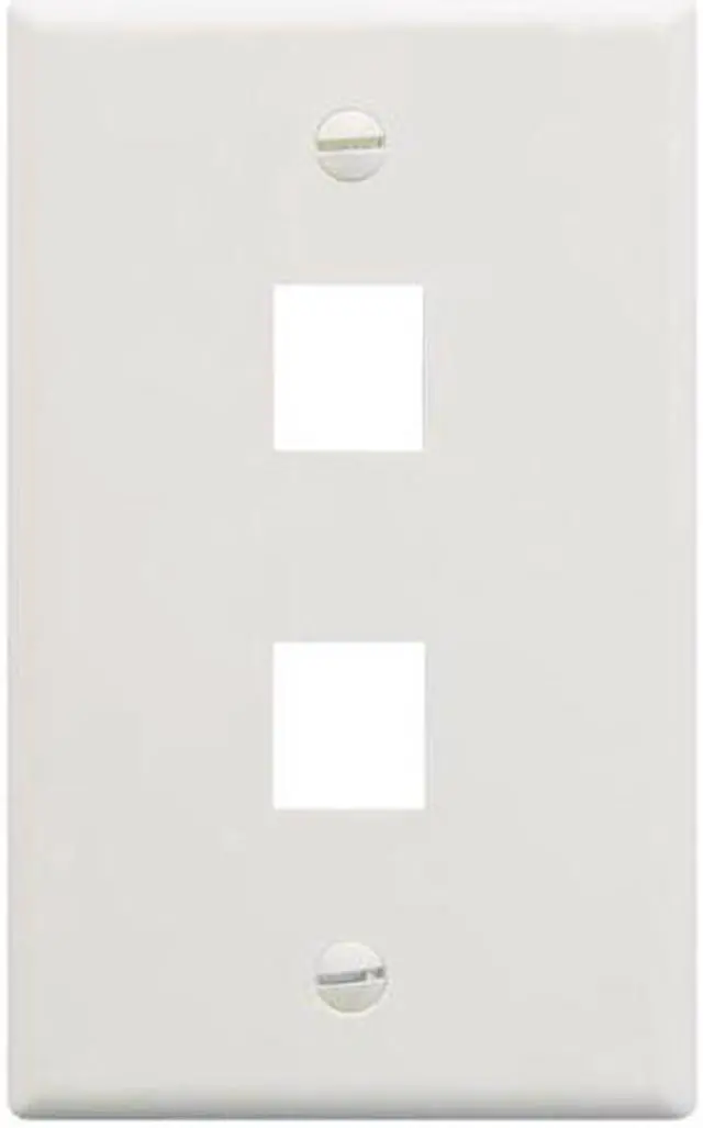 Main image of ICC FACE-2-WH IC107F02WH - 2PORT FACE WHITE