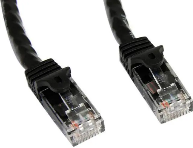 Main image of StarTech.com N6PATCH100BK 99.97 ft. (30.48 m) Cat 6 Black Snagless UTP Patch Cable - ETL Verified