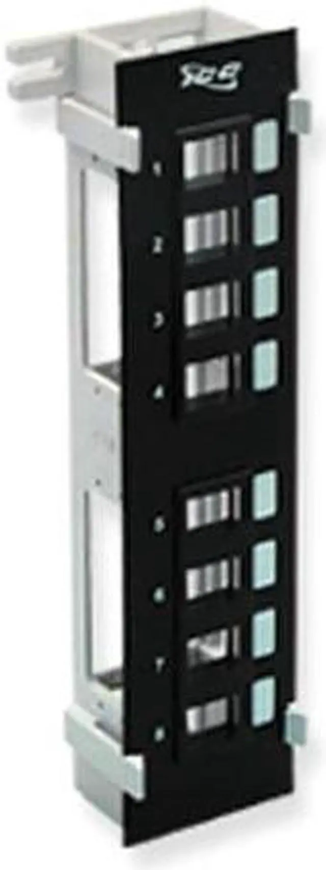 Alt view image 2 of 2 - ICC INT'L CONN & CABLE IC107BP8VB PANEL PATCH VERTICAL 8 PORT FLUSH MOUTN