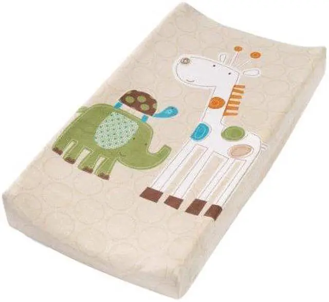 Alt view image 2 of 3 - Summer Infant 92520 Plush Pals Changing Pad Cover (Safari Stacks)