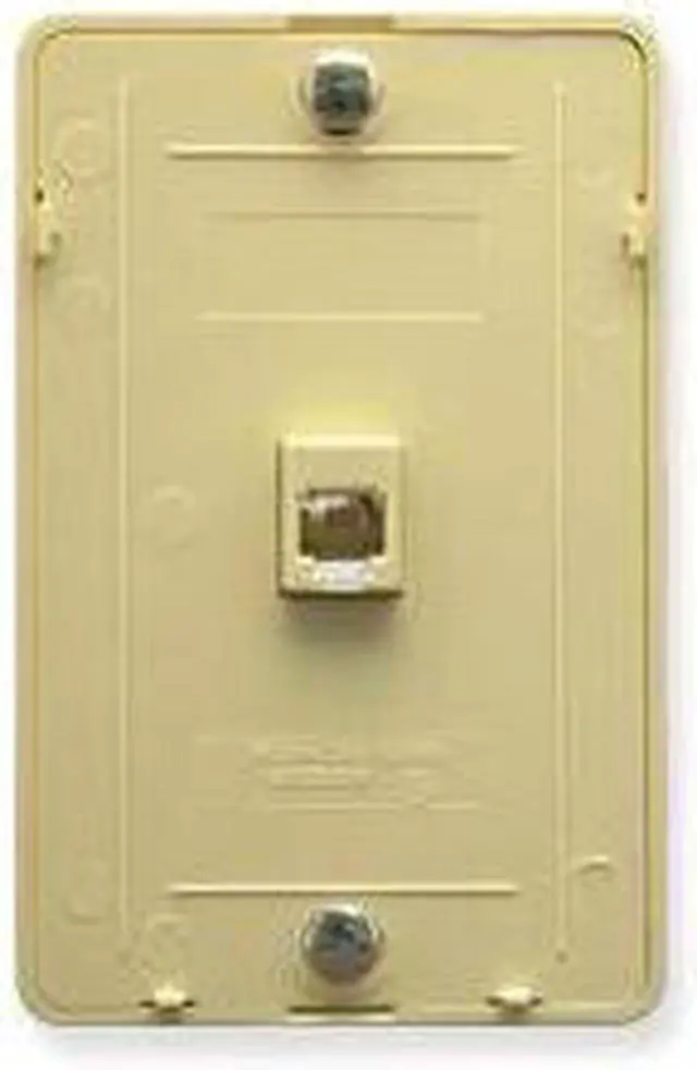 Main image of ICC IC630DB6IV WALL PLATE IDC 6P6C IVORY