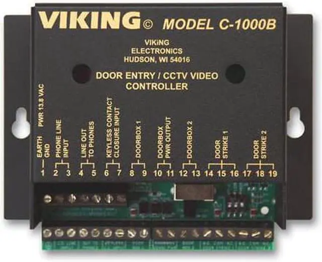 Alt view image 5 of 6 - VIKING C1000B UNIVERSAL DOOR ENTRY SYSTEM VIDEO SWITCH