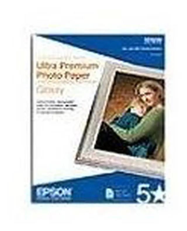 Alt view image 6 of 11 - Epson Ultra Premium Photo Paper - 8" x 10" - 305g/m? - Glossy - 96 ISO Brightness - Bright White
