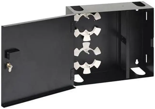 Alt view image 3 of 3 - WALL ENCLOSURE-FIBER-4-PANEL-SINGLE DOOR - ICC-ICFODE41WM