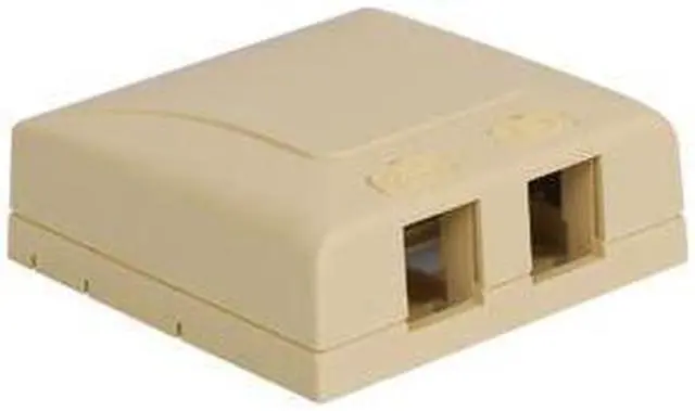 Alt view image 2 of 2 - Icc ICC-IC108SB2IV SURFACE MOUNT BOX  ELITE  2-PORT  IVORY