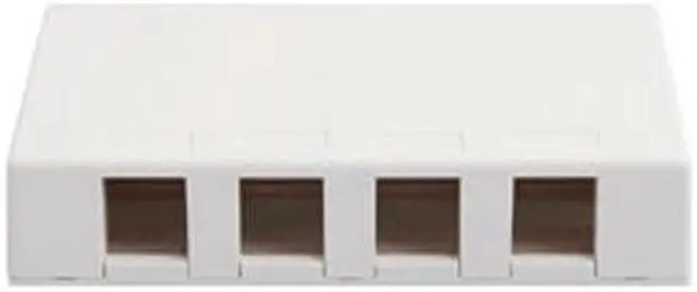 Main image of ICC SURFACE4WH IC107SB4WH SURFACE BOX, 4 PORT WHITE