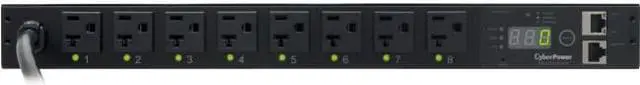 Main image of CyberPower Switched PDU RM 1U PDU20SW8FNET 20A 8-Outlet