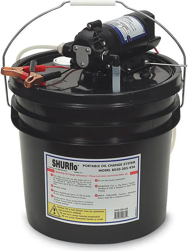 Alt view image 2 of 7 - SHURFLO OIL CHANGE PUMP WITH 3 GALLON BUCKET 8050-305-426