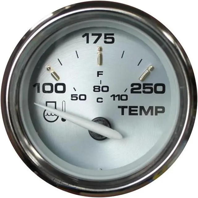 Alt view image 4 of 6 - FARIA BEEDE INSTRUMENTS 19003 Faria Kronos 2" Water Temperature Gauge (100-250F)
