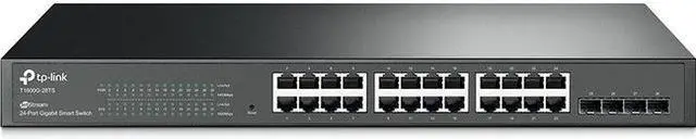Alt view image 5 of 9 - TP-Link 24 Port Gigabit Switch | Smart Managed Switch w/ 4 SFP Slots | Rackmount | Limited Lifetime Protection | Support L2/L3/L4 QoS, IGMP and Link Aggregation | IPv6 and Static Routing (T1600G-28TS)