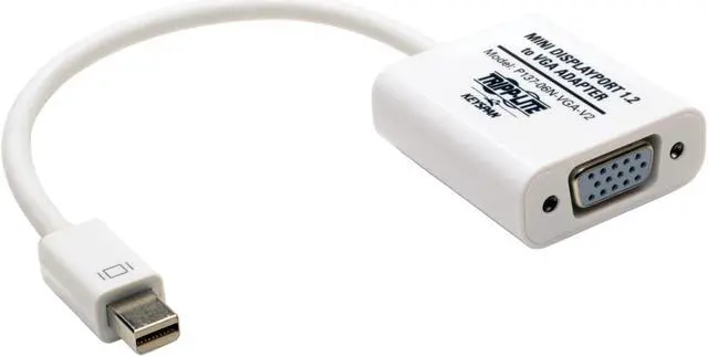 Alt view image 8 of 19 - Tripp Lite Keyspan Mini DisplayPort to VGA Active Cable Adapter, MDP 1.2, Converter for MDP to VGA (M/F), 6-in. (P137-06N-VGA-V2)