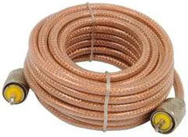 Main image of ROADPRO R RP-8X18CL 18     CB ANTENNA MINI-8 COAX CABLE WITH PL-259 CONNECTORS  CLEAR