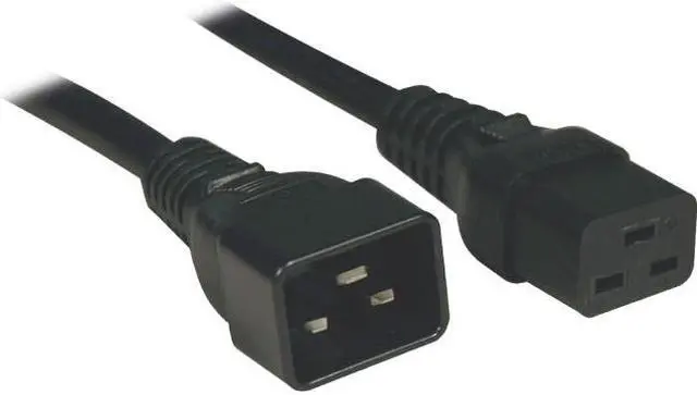 Alt view image 5 of 20 - Tripp Lite Heavy-Duty Power Extension Cord, 15A, 14 AWG (IEC-320-C19 to IEC-320-C20), 3 ft. (1 m) (P036-003-15A)