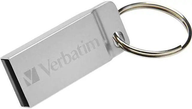 Alt view image 4 of 8 - Verbatim 64GB Metal Executive USB Flash Drive - Silver 98750