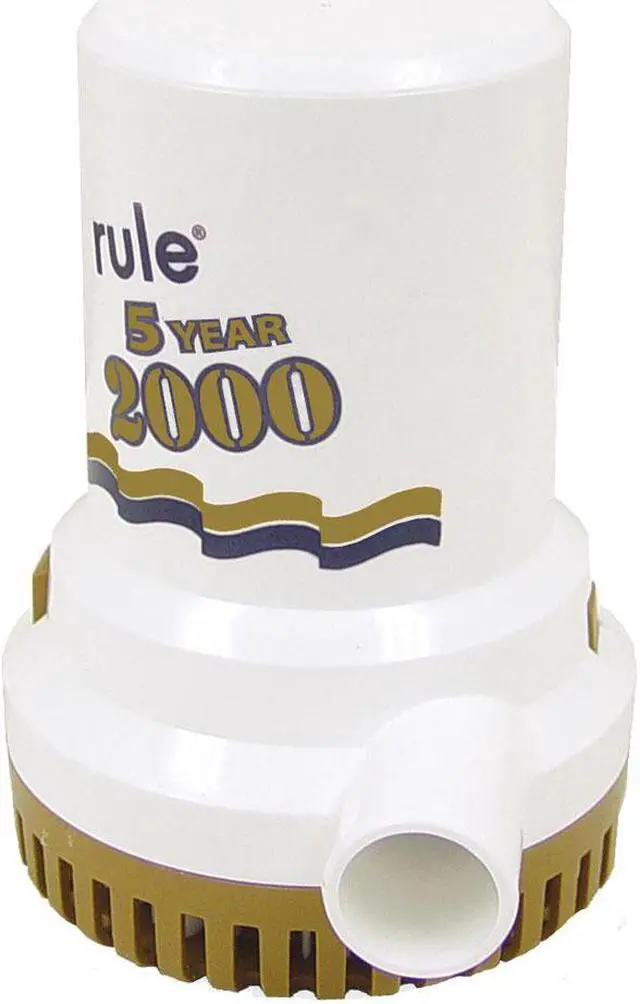 Main image of RULE 2000 GPH GOLD SERIES NON  AUTOMATIC BILGE PUMP  09