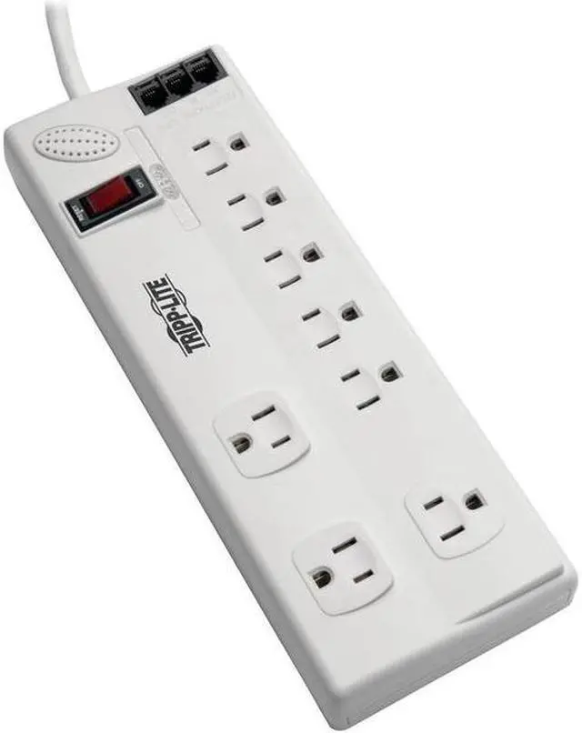 Alt view image 6 of 14 - TRIPP LITE TLP808TELTAA 8 ft. 9 Outlets 2160 joules Protect It! Surge Suppressor - TAA Compliant