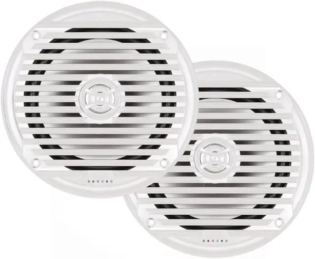 Main image of Jensen MS6007WR 6.5 coaxial Marine Speakers, 60 Watts, White, Sold as Pair