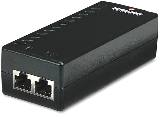 Alt view image 4 of 10 - Intellinet Power over Ethernet (PoE) Injector, 1 Port, 48 V DC, IEEE 802.3af Compliant