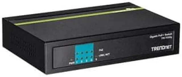 Alt view image 7 of 13 - Trendnet 5-Port Gigabit Poe+ Switch