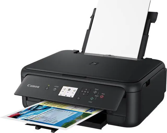 Alt view image 3 of 14 - Canon PIXMA TS5120 BK ESAT Approx. 13 ipm Black Print Speed 4800 x 1200 dpi Color Print Quality Bluetooth / USB / Wi-Fi InkJet MFC / All-In-One Color Inkjet Printer