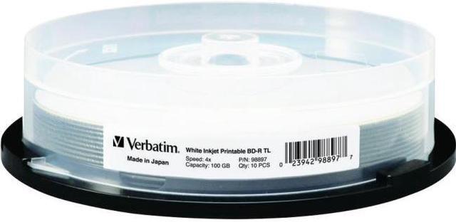 Alt view image 4 of 12 - Verbatim Blu-ray Recordable Media - BD-R - 4x - 100 GB - 10 Pack Spindle