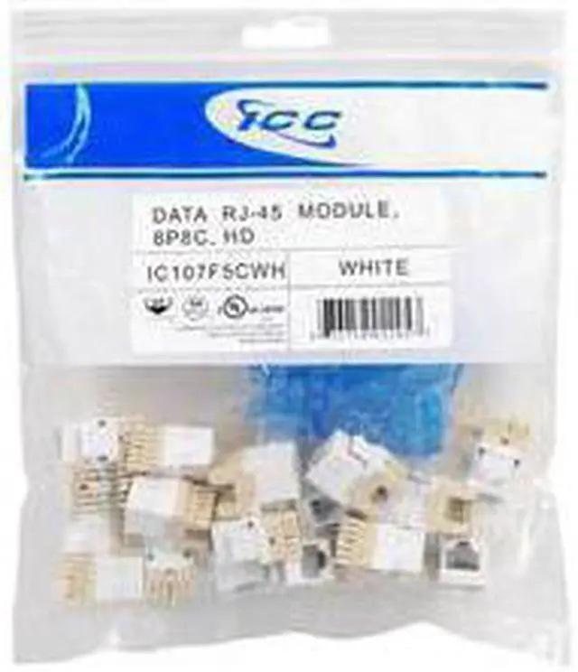 Alt view image 5 of 5 - ICC Cat 5e 3/4 in. Nonmetallic Module Jack