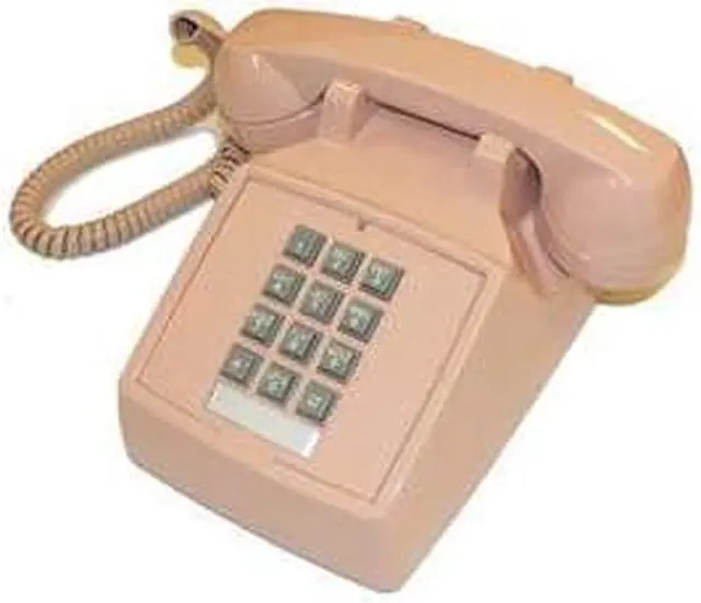 Alt view image 4 of 5 - ITT 2500-V-BG Desk Phone with Ringer Volume Control - Beige