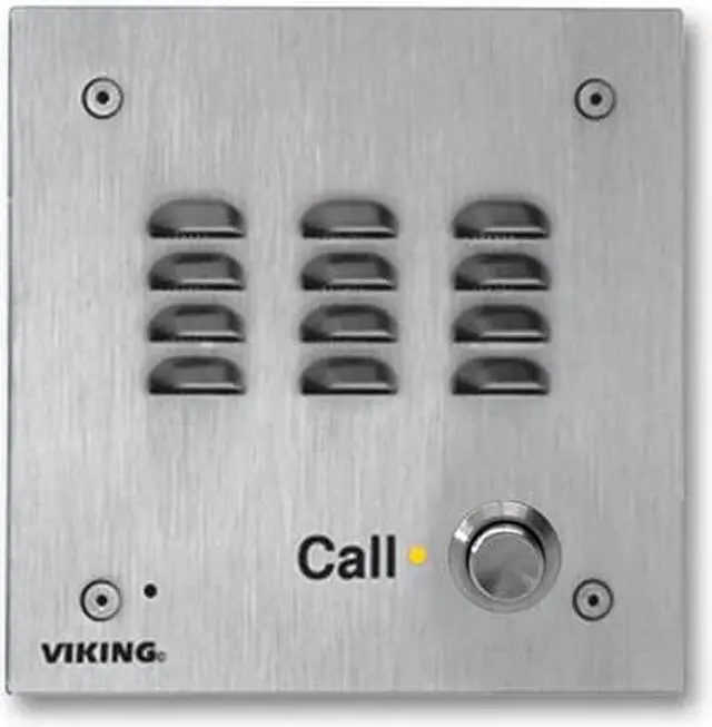 Alt view image 7 of 7 - Viking Electronics - VIK-W3000 - Vandal Resistant Handsfree Doorbox 14 Gauge Stainless Steel Faceplate Flush Mount with