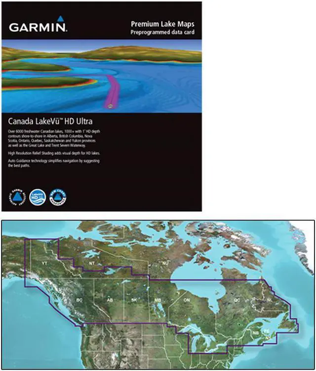 Alt view image 2 of 4 - GARMIN CANADA LAKEVU HD ULTRA MICROSD/SD CHART FOR GPSMAP 010-C1114-00