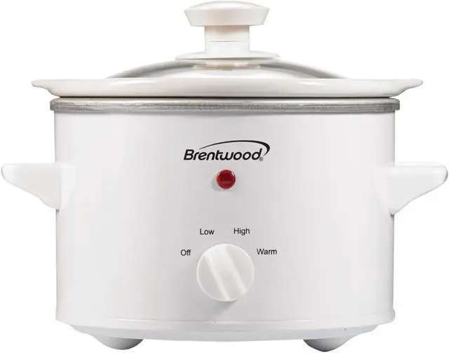 Alt view image 4 of 9 - Brentwood SC-115W White 1.5 Qt. 1.5 Quart Slow Cooker