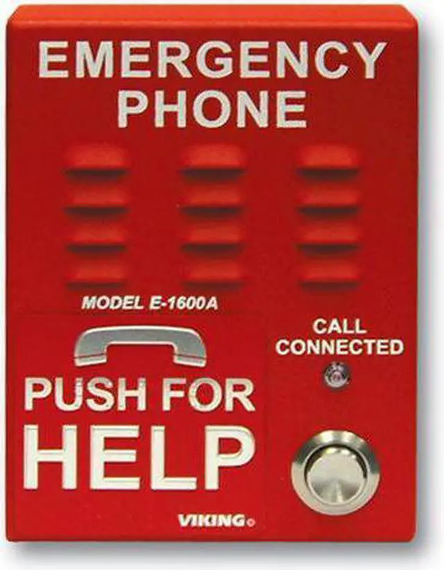Alt view image 4 of 8 - Viking Electronics - E-1600A - Viking Electronics E-1600A Emergency Phone - Red
