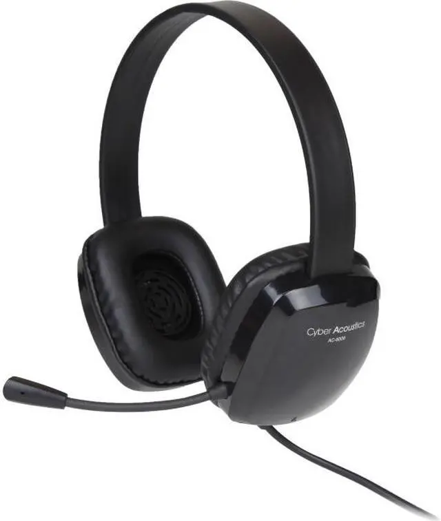 Main image of Cyber Acoustics AC-6008 3.5mm Connector Circumaural Stereo Headset w/ Single Plug