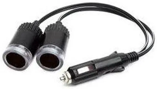 Alt view image 2 of 8 - MobileSpec MS223BL 12-Volt Blue Glow 2-Socket Power Adapter