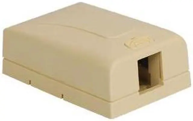 Main image of ICC IC108SB1IV SURFACE MOUNT BOX, ELITE, 1-PORT, IVORY