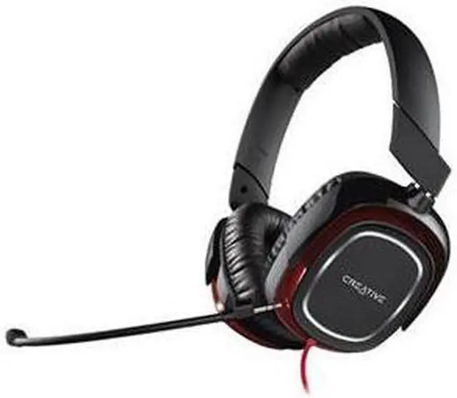 Alt view image 14 of 14 - Creative Draco HS880 Foldable Gaming Headset with Detachable Mic