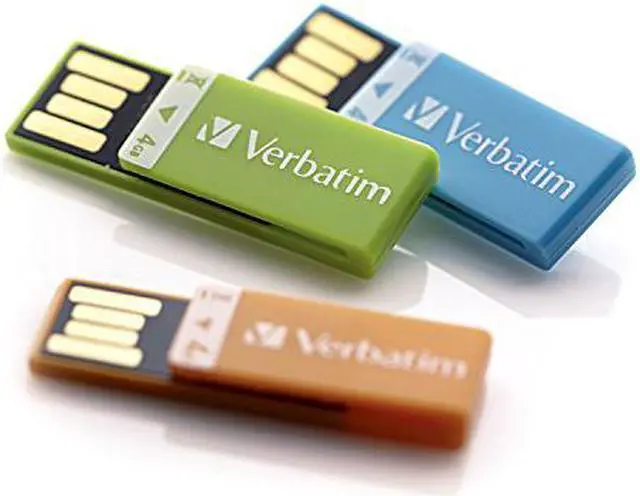 Alt view image 6 of 19 - Verbatim Clip-It 8GB USB Flash Drive - 3 Pack - Black, White, Red 98674