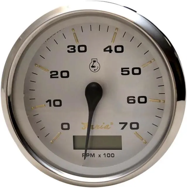 Alt view image 2 of 6 - FARIA BEEDE INSTRUMENTS 39040 Faria 4" Tachometer w/Hourmeter - 7,000 RPM (Gas - Outboard) - Kronos