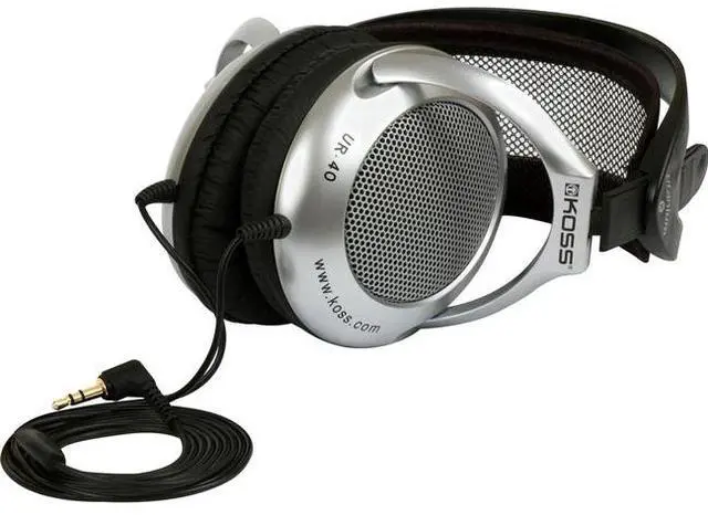 Alt view image 2 of 7 - KOSS Yellow UR40 3.5mm Connector Lightweight Headphones
