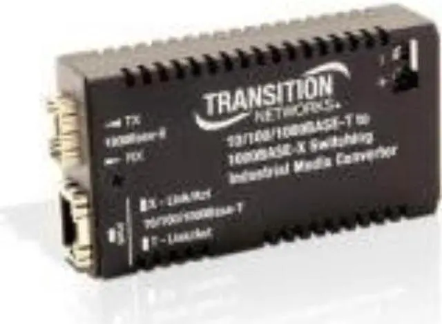Alt view image 2 of 14 - Transition Networks M/GE-PSW-SFP-01-NA Mini 10/100/1000 Bridging Media Converter