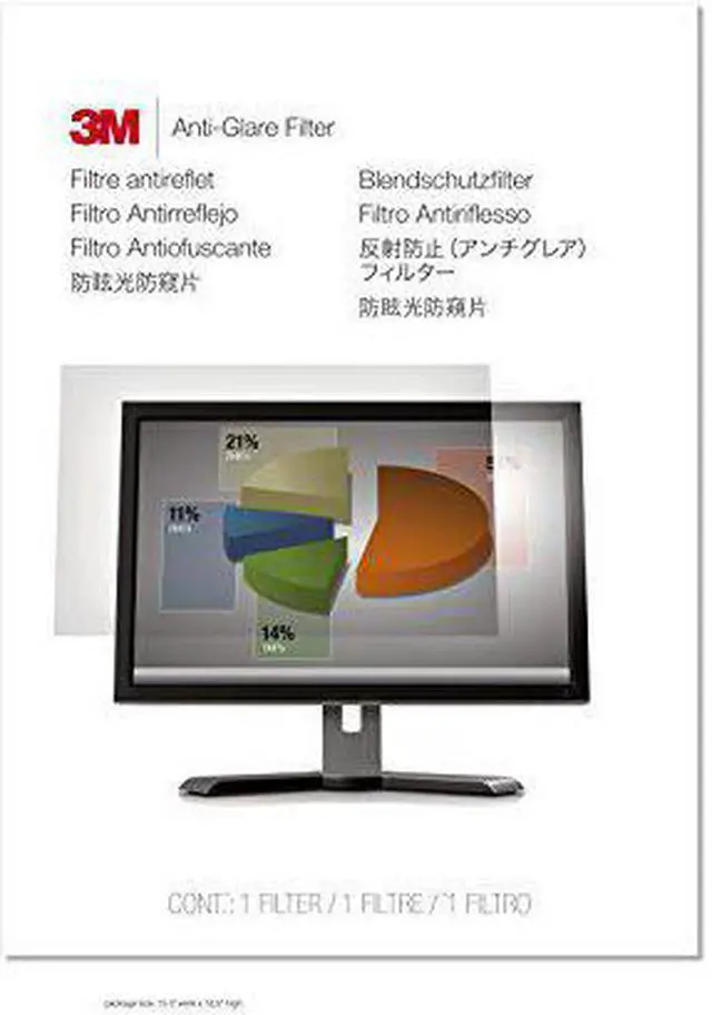 Main image of 3M Anti-Glare Filter for 20" Widescreen Monitor - For 20" Widescreen LCD Monitor - 16:9 - Scratch Resistant, Fingerprint Resistant, Dust Resistant