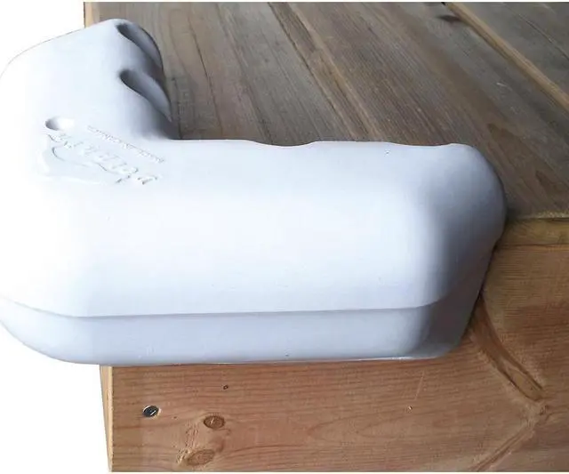 Main image of Dock Edge Corner Dockguard - White Corner Dockguard